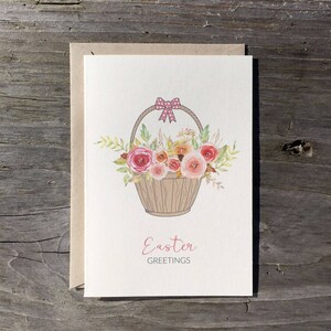 Jeu de cartes de Pâques | Panier à fleurs - Ensemble de 8