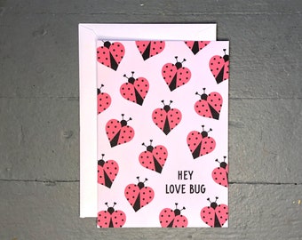 Valentine's Day Card Set | Hey Love Bug - Set of 8