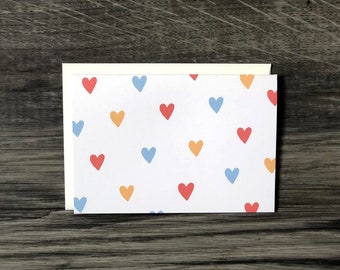 Note Card Set | Rainbow Hearts - Set of 8