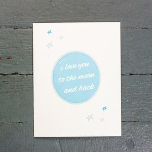 Greeting Card | Love You to the Moon and Back Card