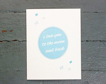 Greeting Card | Love You to the Moon and Back Card
