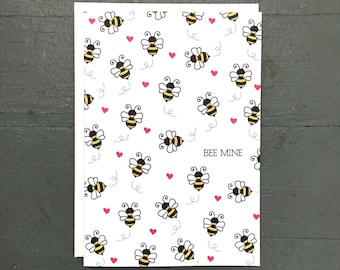 Valentine's Day Card Set | Bee Mine - Set of 8
