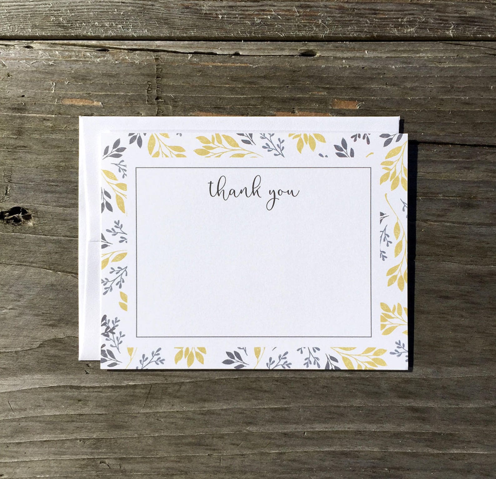 Personalized Stationery Set Thank You Floral Set of 10 Etsy Ireland