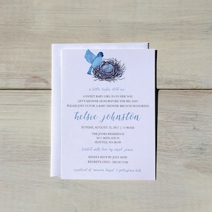 Baby Shower Invitation | Little Bird - Printed Invitations