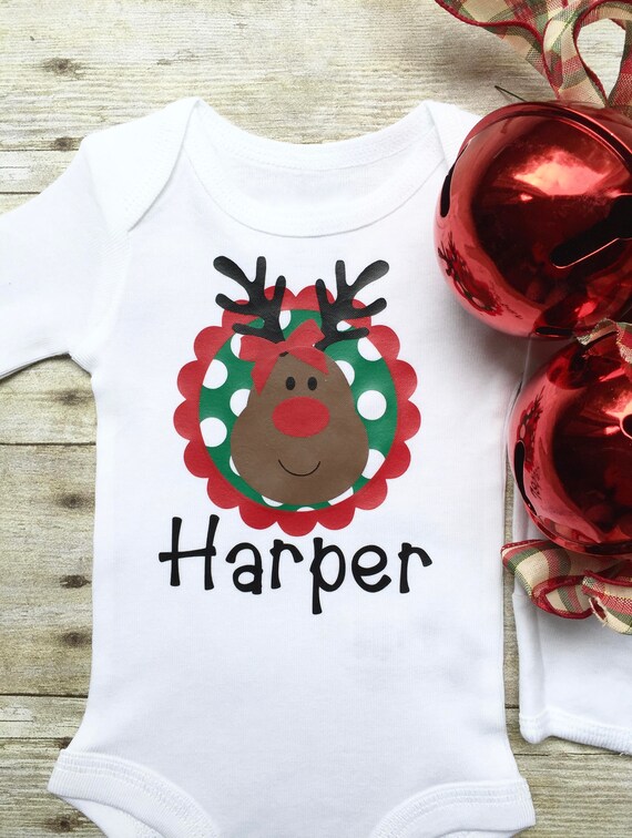 baby girl christmas onesie