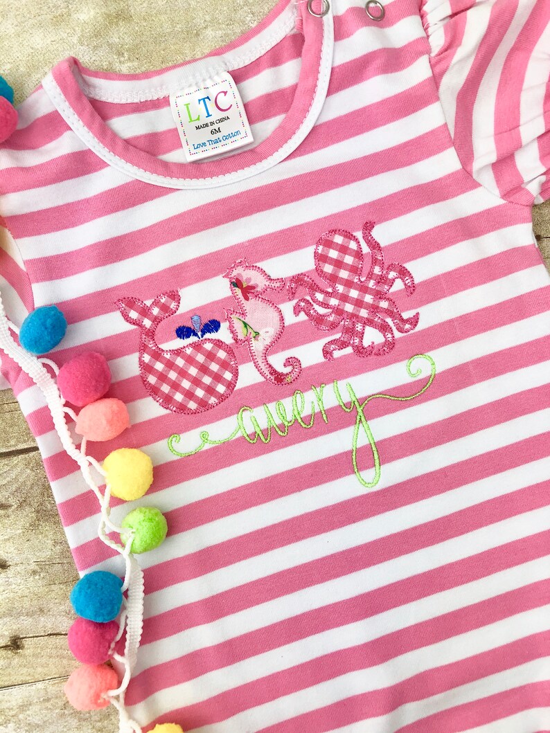 personalized baby clothes embroidered
