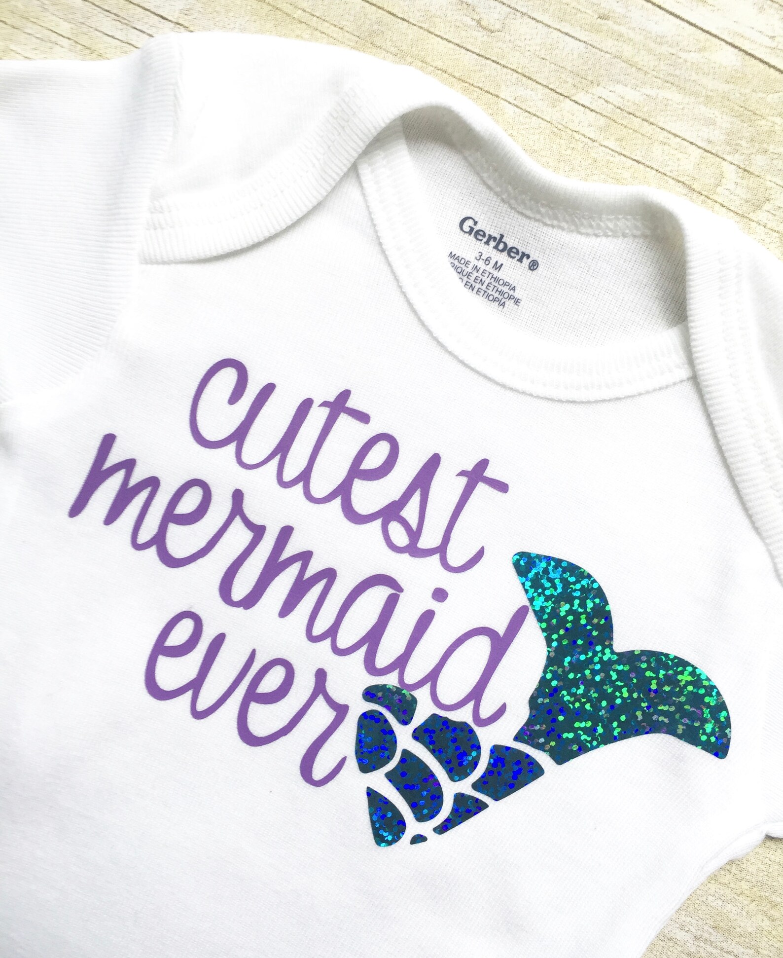 Mermaid Onesie Newborn Clothes Baby Onesie Newborn Outfit Etsy