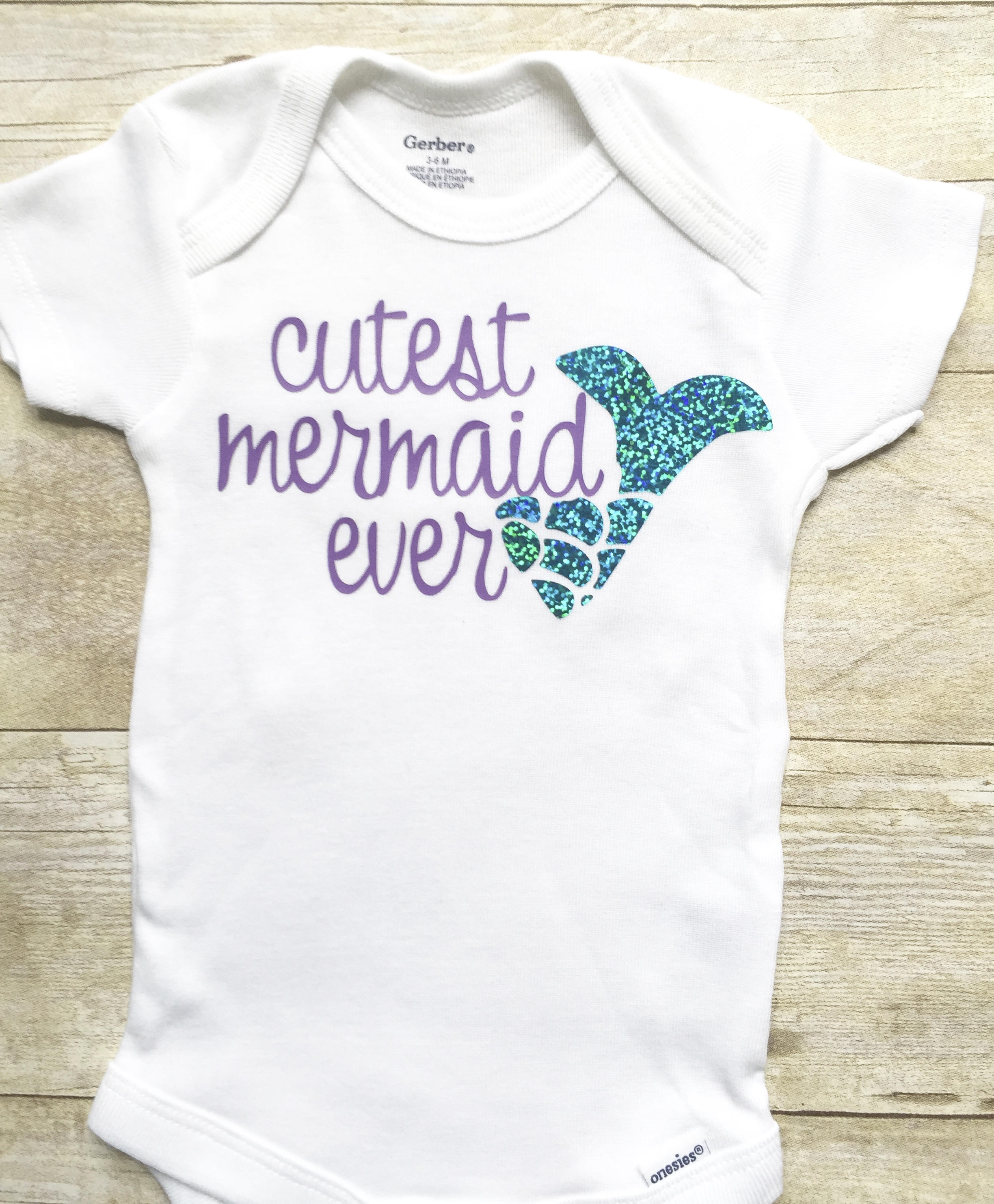 Mermaid Onesie Newborn Clothes Baby Onesie Newborn Outfit Etsy