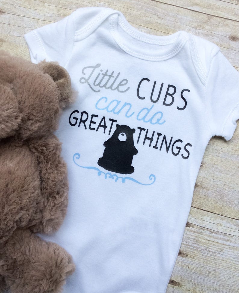 Little Bear Onesie Baby Boy Clothes Baby Boy Bodysuit Little Cubs Onesie Baby Boy Onesie Baby Clothes