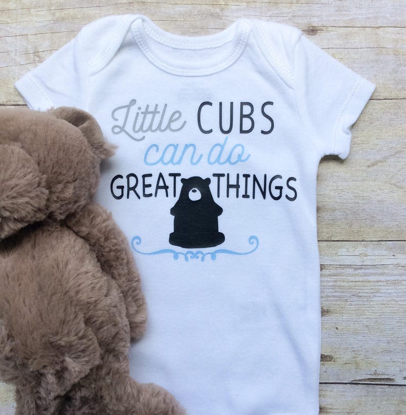 Little Bear Onesie Baby Boy Clothes Baby Boy Bodysuit Little Cubs Onesie Baby Boy Onesie Baby Clothes