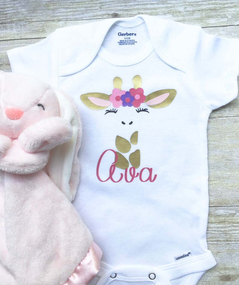 Baby Girl Personalized Onesie Baby Shower Gift Newborn Onesie Take Home Outfit Baby Girl Shirts Baby Girl Clothes Baby Custom Onesie