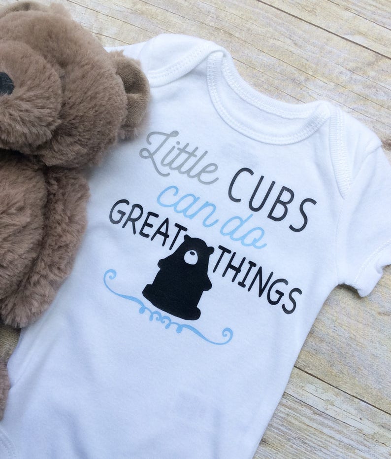 Little Bear Onesie Baby Boy Clothes Baby Boy Bodysuit Little Cubs Onesie Baby Boy Onesie Baby Clothes
