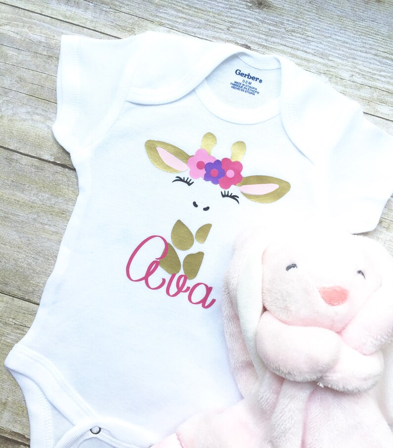 Baby Girl Personalized Onesie Baby Shower Gift Newborn Onesie Take Home Outfit Baby Girl Shirts Baby Girl Clothes Baby Custom Onesie