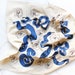 Blue Snakes Tea Towel - Snake and Floral Design - Flower Kitchen Decor -  Housewarming Gift - Gifts for Host - Stocking Stuffer