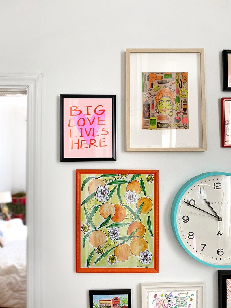 Oh My Darling Clementine Art Print Watercolor Mixed Media Etsy