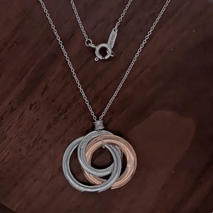 Tiffany and Co. Sterling Silver 1837 Interlocking Circle Necklace