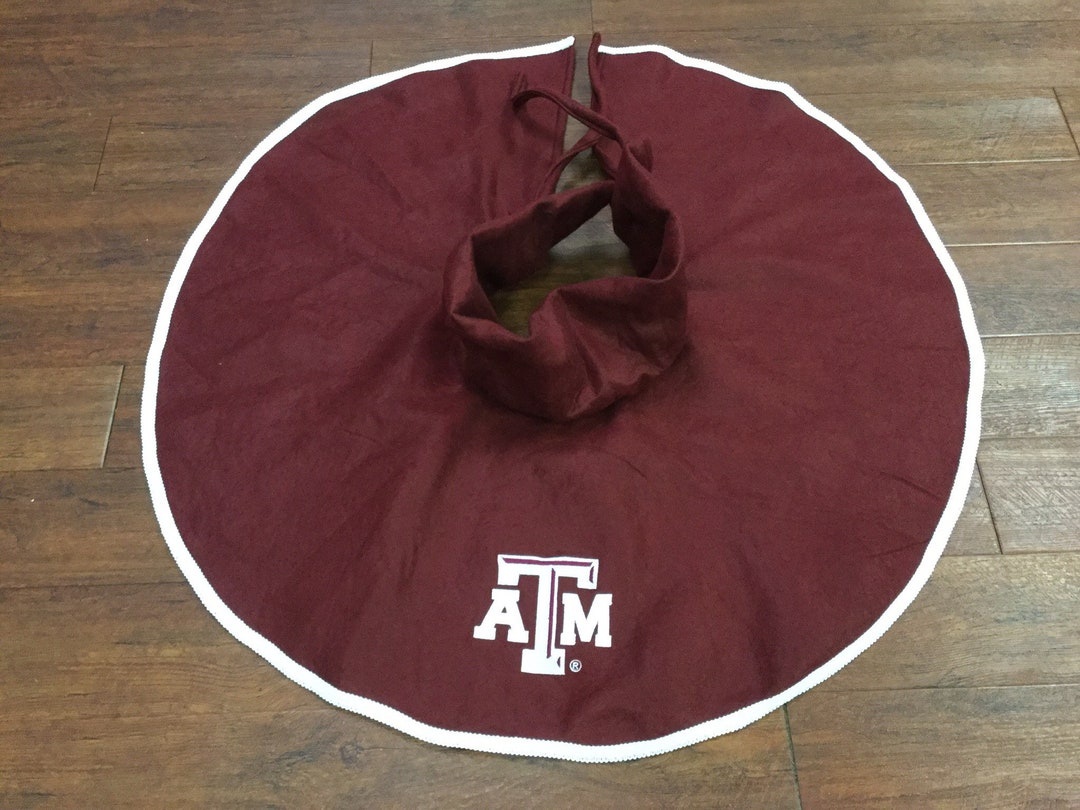 Texas A&M Christmas Tree Skirt MINI With White Logo. Etsy