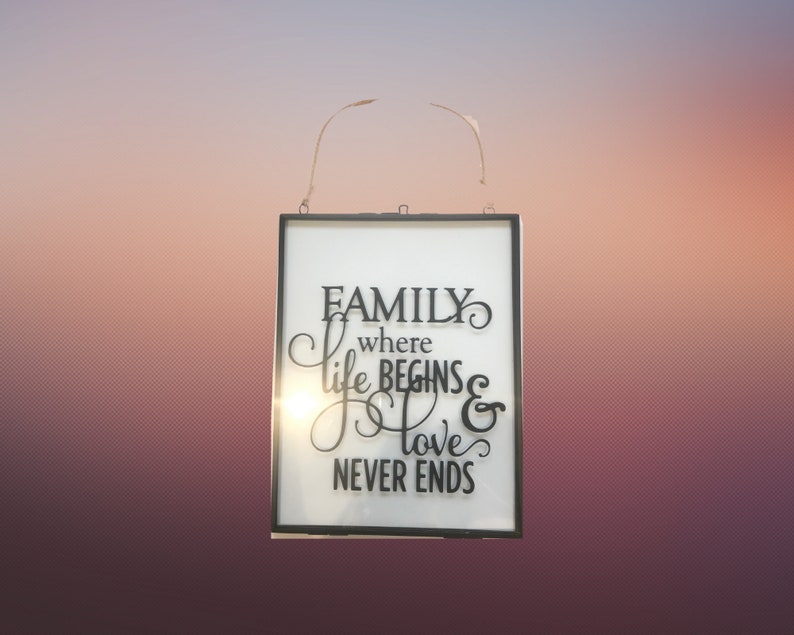 Family Quotation Frame Etsy