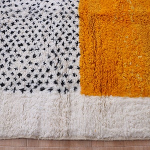 Marokkanischer Berberteppich Beni-Ourain-Teppich reiner Woll-Berberteppich individueller Teppich handgefertigter Teppich echte Lammwolle Berberwollteppich Bild 5