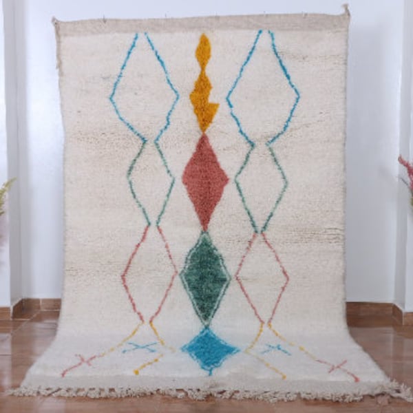 Moroccan rug - Berber rug - Custom Moroccan rug - Beni ourain rug - Handmade rug - Moroccan shag rug - Morocco rug - Moroccan Berber rug