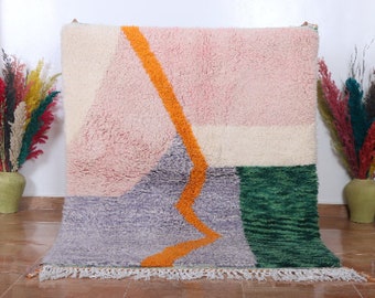 Moroccan rug - Handmade berber rug - Custom area rug - Berber rug - Brick rug - Wool rug - Morocco rug - Contemporary brick rug