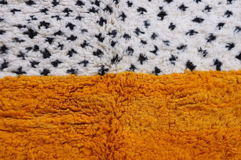 Marokkanischer Berberteppich Beni-Ourain-Teppich reiner Woll-Berberteppich individueller Teppich handgefertigter Teppich echte Lammwolle Berberwollteppich Bild 9