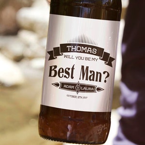 custom wine label/ custom beer label/ custom wedding sticker/ custom wedding label/ best man sticker/ best man label/ groomsman label/ groom