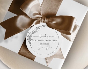 24 Gift Tags with Option to Expand | Thank You Gift | Gift Bag Tags | Favor Tags | Thank You Tags | Wedding Tags | Welcome Tag | Bag Label