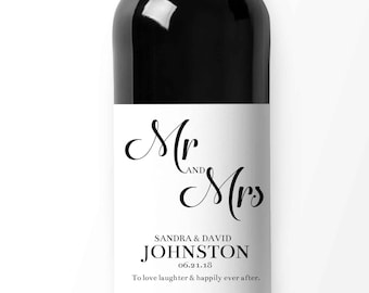 Wine Labels | Personalized Wedding, Anniversary & Celebration Bottle Labels | Wine Bottle Stickers