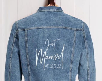 Just married jacket | Etsy Italia