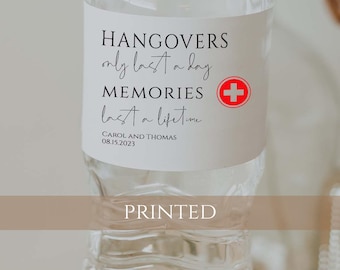 Set of 10 Water Bottle Labels with Option to Expand | Hangover Labels | Hangover Kit Stickers | Bottle Favors Label | Party Drink Sticker