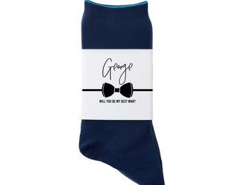 Sock Labels | Groomsman Gifts | Best Man Socks | Custom Sock Label | Groomsman Proposal Label | Sock Label | Bachelor Gifts