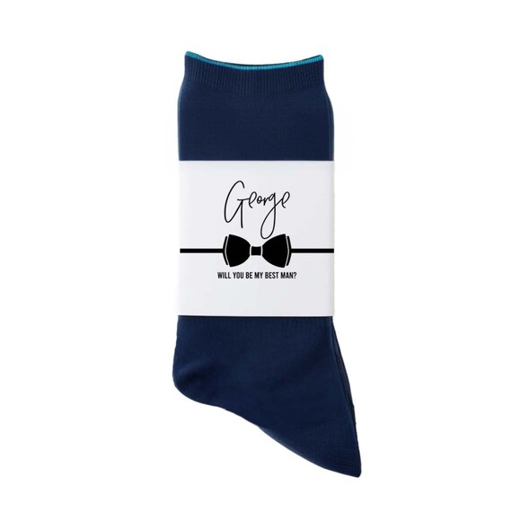 Sock Labels | Groomsman Gifts | Best Man Socks | Custom Sock Label | Groomsman Proposal Label | Sock Label | Bachelor Gifts
