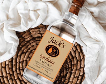 Etiquetas de vodka / Etiquetas personalizadas para botellas de licor para la propuesta de los padrinos de boda - Etiquetas adhesivas personalizables para botellas estándar / Etiqueta de licor