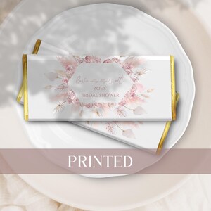 Printed Bridal Shower Chocolate Bar Wrapper | Chocolate Bar Wrapper | Candy Wrapper | Bridal Party Favor | Bridal Shower