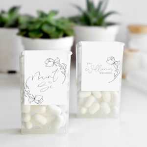 Set of 20 Personalized Wedding Mint Labels | Mint Stickers | Custom Wedding Favor Labels | Event Favors Stickers