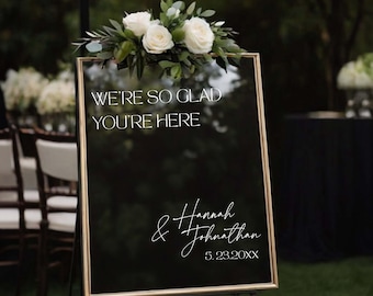 Wedding Sign Decals | Welcome, Guestbooks, Cards and Gifts, and Open Bar Decals | Wedding Signage | Hannah Suite