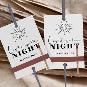 Sold in Sets of 25 | Let Love Sparkle | Wedding Sparkler Tag | Wedding Favors | Wedding Tags | Rustic Wedding | Sparkler Send Off | Tags