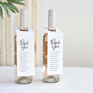 Wine and Champagne Hang Tags with Option to Expand | Personalized Wine Bottle Tag | Dinner Table Decor | Wedding | Wine Tag