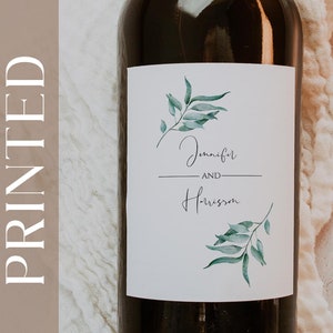 Set of 10 Personalized Wine Labels for Anniversaries, Weddings, Receptions, and Parties | Bottle Labels | Wine Stickers | Party Gifts