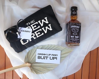 Groomsmen Proposal Box | Groomsmen Box | Groomsmen Gift Set | Will you be my Best Man | Best Man Gift | Groomsman T-shirt | Whisky Label