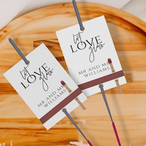 Sold in Sets of 25 | Let Love Sparkle | Wedding Sparkler Tag | Wedding Favors | Wedding Tags | Rustic Wedding | Sparkler Send Off | Tags