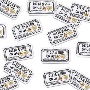 21er Set Food Truck Tickets | Stück bei uns | Hochzeitsmahl | Party Token | Futtergutschein | Benutzerdefinierte Ereignis-Eintrittskarten | Gib eins zu