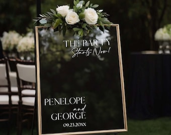 Calcomanías para letreros de boda / Bienvenida, libros de visitas, tarjetas y regalos, y calcomanías para barra libre / Señalización de boda / Suite Penélope