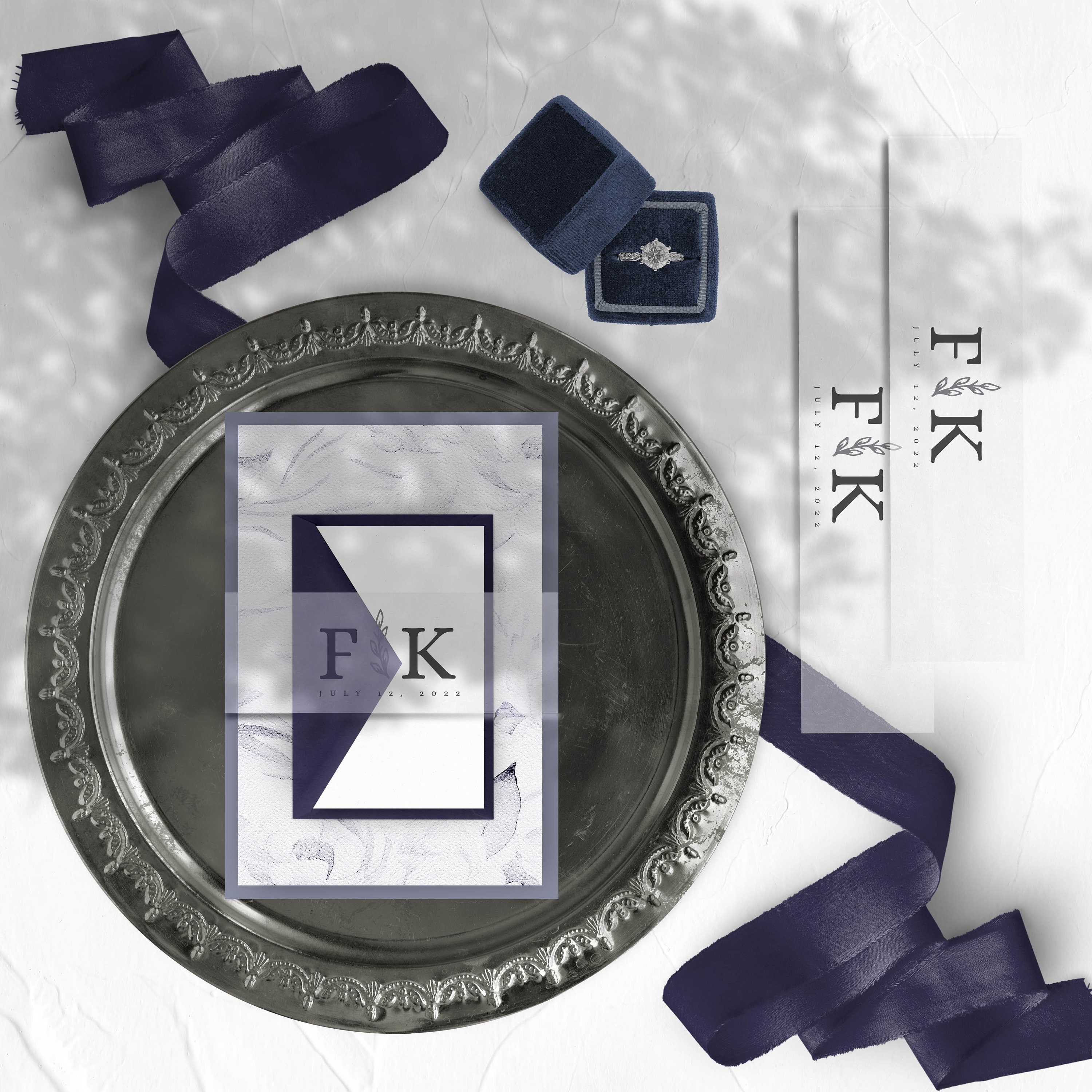 Personalized Belly Bands Vellum Belly Band for 5 x 7 Etsy