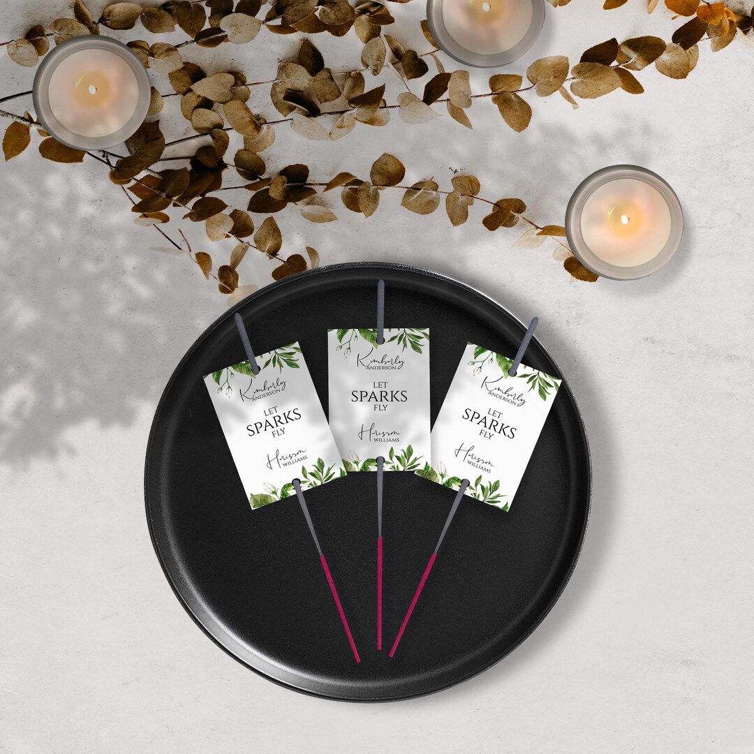 Azalea Tags Sold in Sets of 25 | Wedding Sparkler Tag | Wedding Favors | Wedding ...