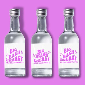 Set of 12 Bottle Labels | Bachelorette Party Favors | Mini Shot Labels | Custom Liquor Labels | Bachelorette Gift Idea | Alcohol Stickers