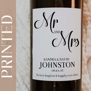 Set of 10 Personalized Wine Labels for Anniversaries, Weddings, Receptions, and Parties | Bottle Labels | Wine Stickers | Party Gifts
