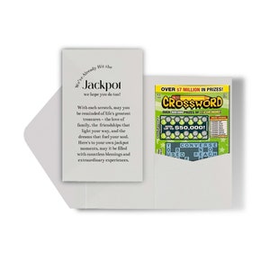 Venduto in set di 10 auguri fortunati della lotteria per i nuovi favori di nozze di Mr e Mrs / Titolari di biglietti della lotteria personalizzati / Titolari di gratta e vinci