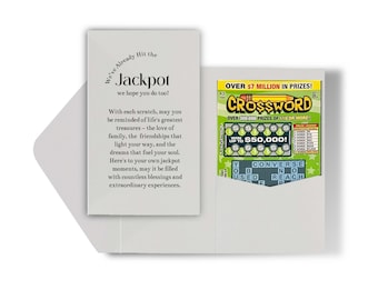 Sold in Sets of 25 Lottery Lucky Wishes for the New Mr and Mrs Wedding Favours | Personalized Lottery Ticket holders | Scratch Card holders